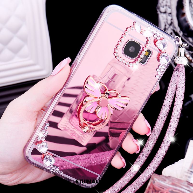 Etui Samsung Galaxy S7 Edge Gwiazda Motyl Rhinestone Telefon Komórkowy Różowe Futerał Kup