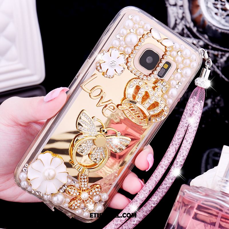 Etui Samsung Galaxy S7 Edge Gwiazda Motyl Rhinestone Telefon Komórkowy Różowe Futerał Kup