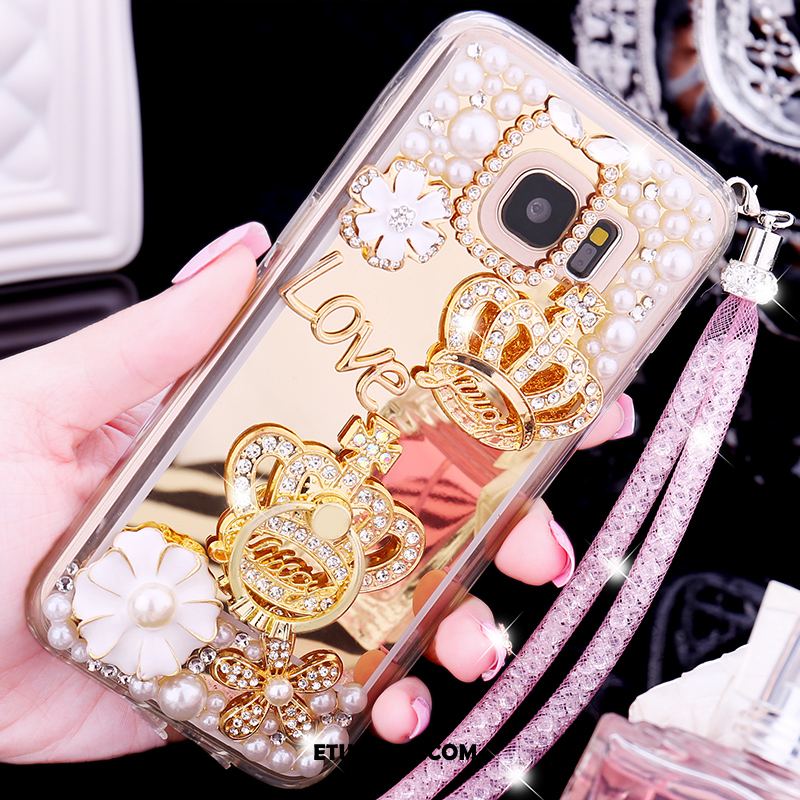 Etui Samsung Galaxy S7 Edge Gwiazda Motyl Rhinestone Telefon Komórkowy Różowe Futerał Kup