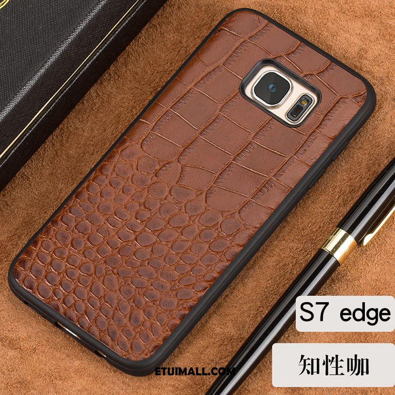 Etui Samsung Galaxy S7 Edge Nowy Telefon Komórkowy Prawdziwa Skóra Anti-fall Chłodzenie Obudowa Kup