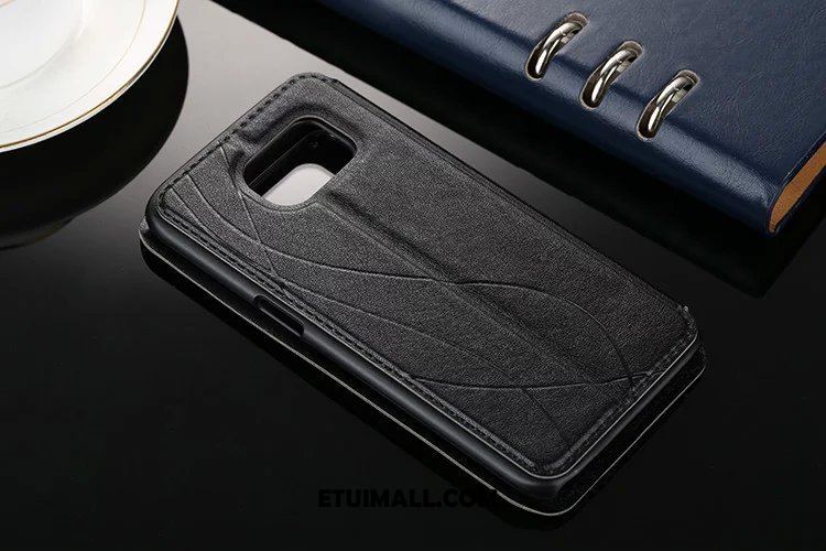 Etui Samsung Galaxy S7 Edge Ochraniacz Ciemno Trudno Gwiazda Skórzany Futerał Obudowa Sklep