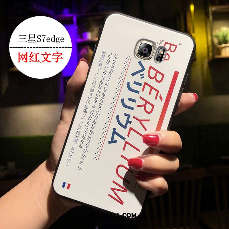 Etui Samsung Galaxy S7 Edge Ochraniacz Czerwony Netto Miękki Biały Telefon Komórkowy Obudowa Sklep