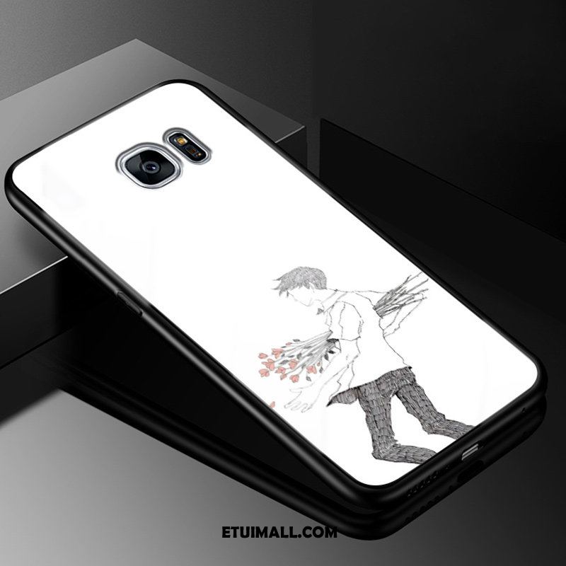 Etui Samsung Galaxy S7 Edge Szkło Miękki Silikonowe Telefon Komórkowy Zakochani Futerał Na Sprzedaż