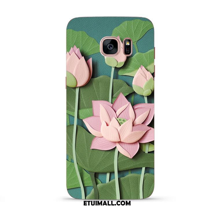 Etui Samsung Galaxy S7 Kwiaty Miękki Świeży Chiński Styl Różowe Pokrowce Dyskont