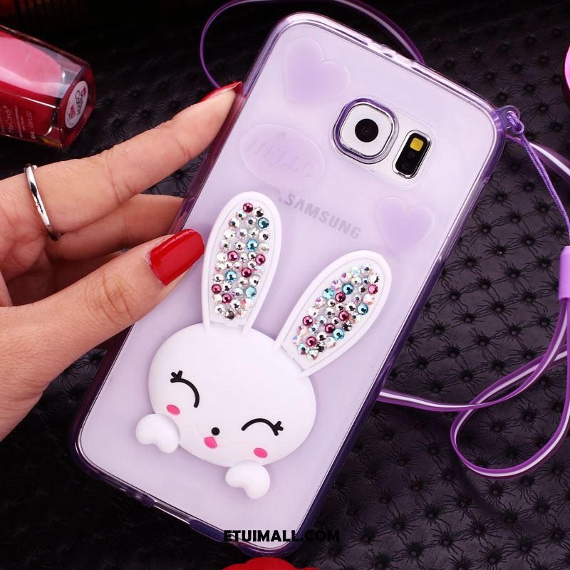 Etui Samsung Galaxy S7 Wiszące Ozdoby Ochraniacz Rhinestone Telefon Komórkowy Zielony Futerał Tanie