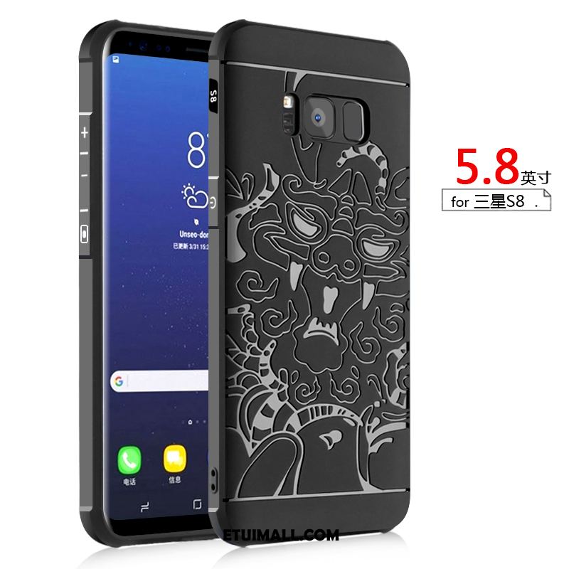 Etui Samsung Galaxy S8 Nubuku Miękki Obrzeża Telefon Komórkowy Czarny Pokrowce Kupię