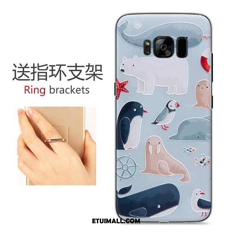 Etui Samsung Galaxy S8 Ochraniacz Tendencja Relief Niebieski Gwiazda Pokrowce Sprzedam