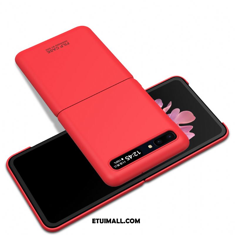 Etui Samsung Z Flip Proste Ochraniacz Telefon Komórkowy Składać Czarny Pokrowce Tanie