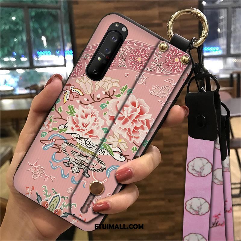 Etui Sony Xperia 1 Ii Miękki Wspornik Vintage Pałac Czerwony Pokrowce Tanie