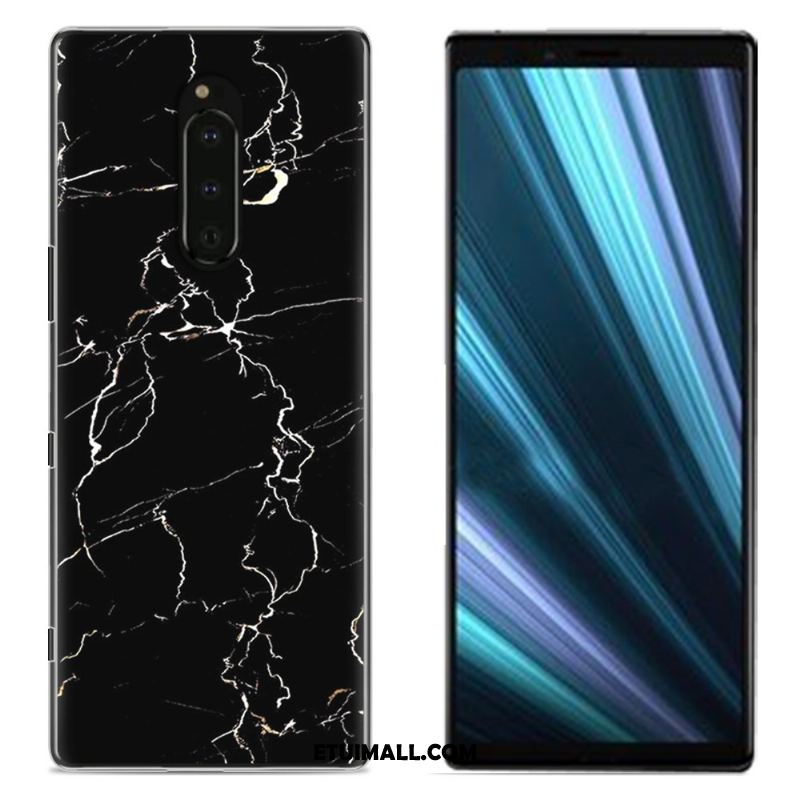 Etui Sony Xperia 1 Kolor Niebieski Płótno Telefon Komórkowy Ochraniacz Obudowa Sklep