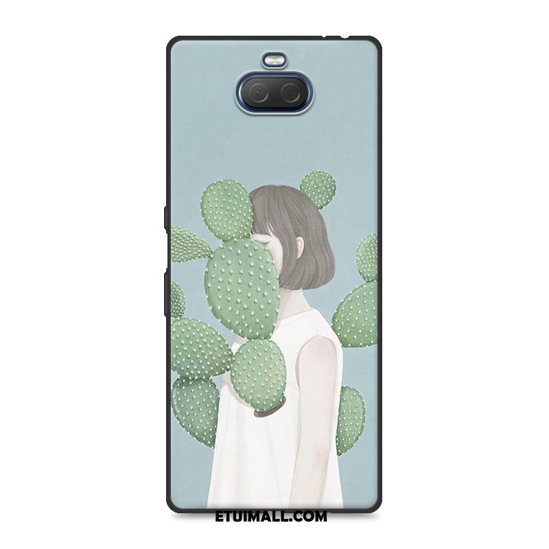 Etui Sony Xperia 10 Plus Proste Anti-fall Moda Ochraniacz Czerwony Netto Obudowa Tanie