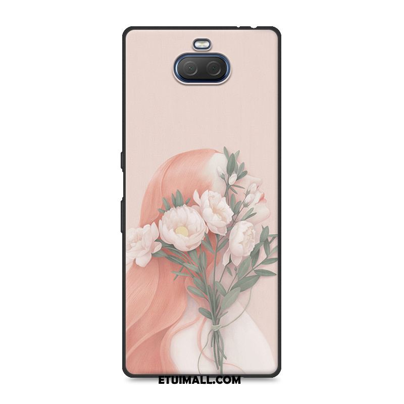 Etui Sony Xperia 10 Plus Proste Anti-fall Moda Ochraniacz Czerwony Netto Obudowa Tanie