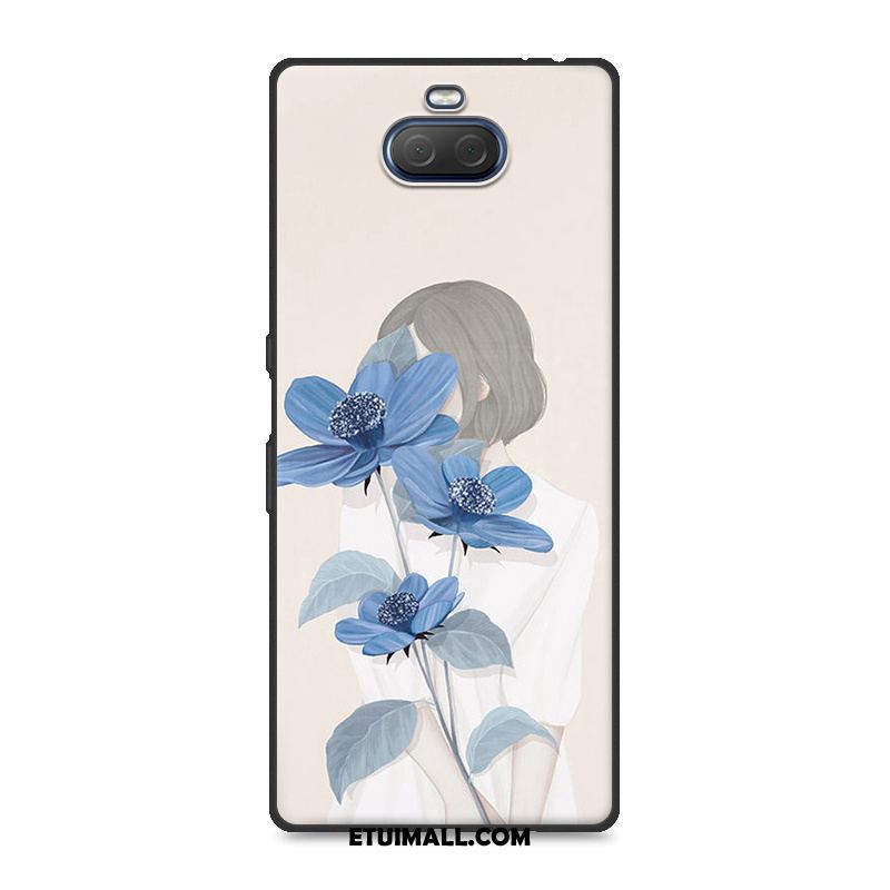 Etui Sony Xperia 10 Plus Proste Anti-fall Moda Ochraniacz Czerwony Netto Obudowa Tanie