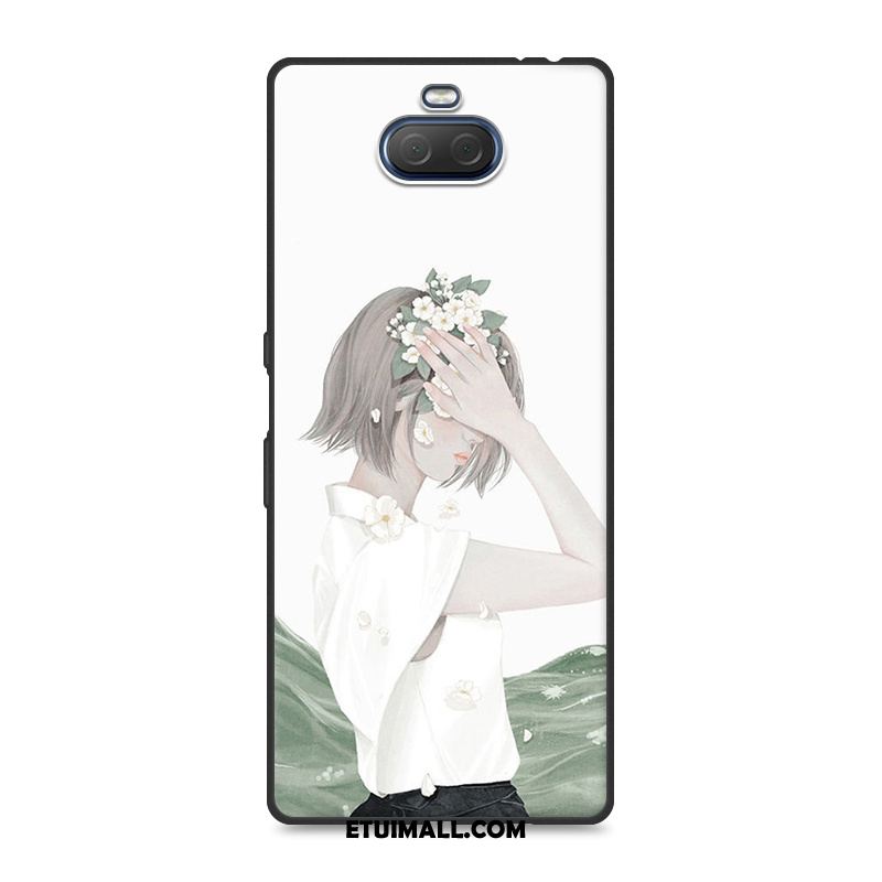 Etui Sony Xperia 10 Plus Proste Anti-fall Moda Ochraniacz Czerwony Netto Obudowa Tanie