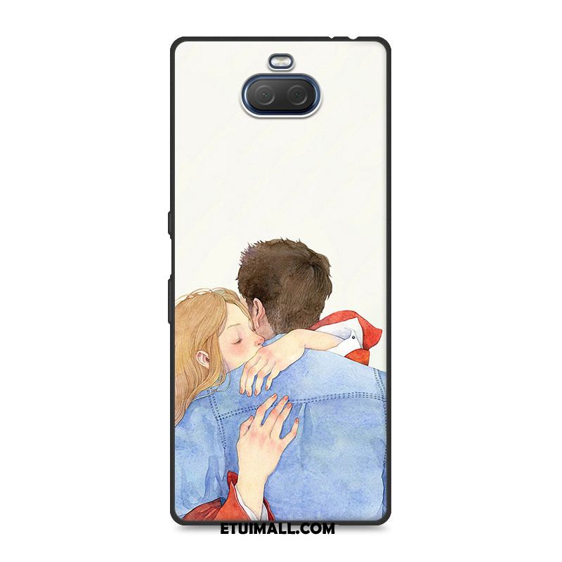 Etui Sony Xperia 10 Plus Proste Anti-fall Moda Ochraniacz Czerwony Netto Obudowa Tanie