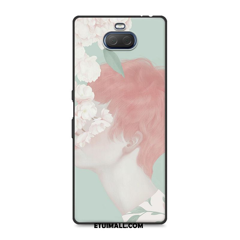 Etui Sony Xperia 10 Plus Proste Anti-fall Moda Ochraniacz Czerwony Netto Obudowa Tanie