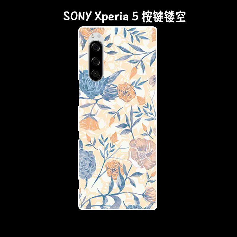 Etui Sony Xperia 5 Vintage Sztuka Ochraniacz Telefon Komórkowy Silikonowe Obudowa Tanie