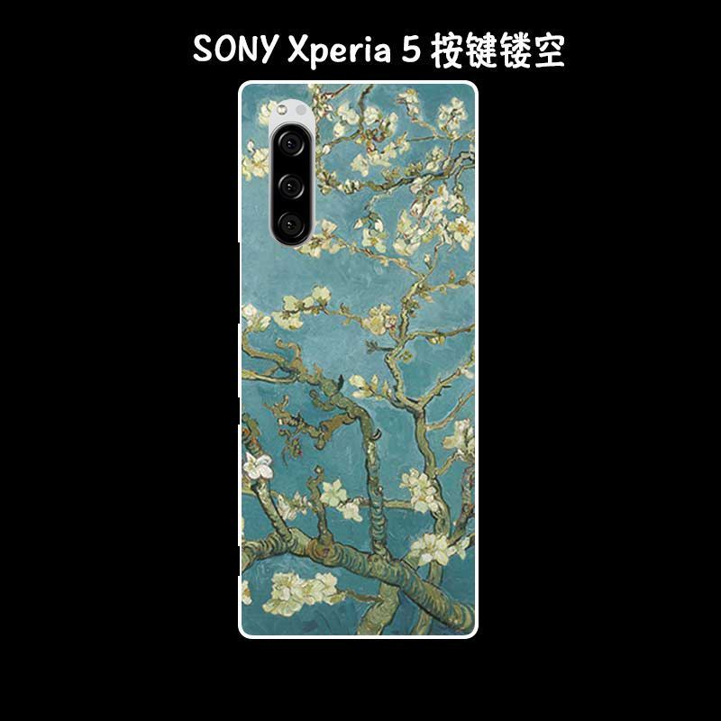 Etui Sony Xperia 5 Vintage Sztuka Ochraniacz Telefon Komórkowy Silikonowe Obudowa Tanie