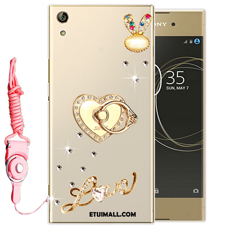 Etui Sony Xperia L1 Miękki Silikonowe Biały Telefon Komórkowy Rhinestone Pokrowce Tanie