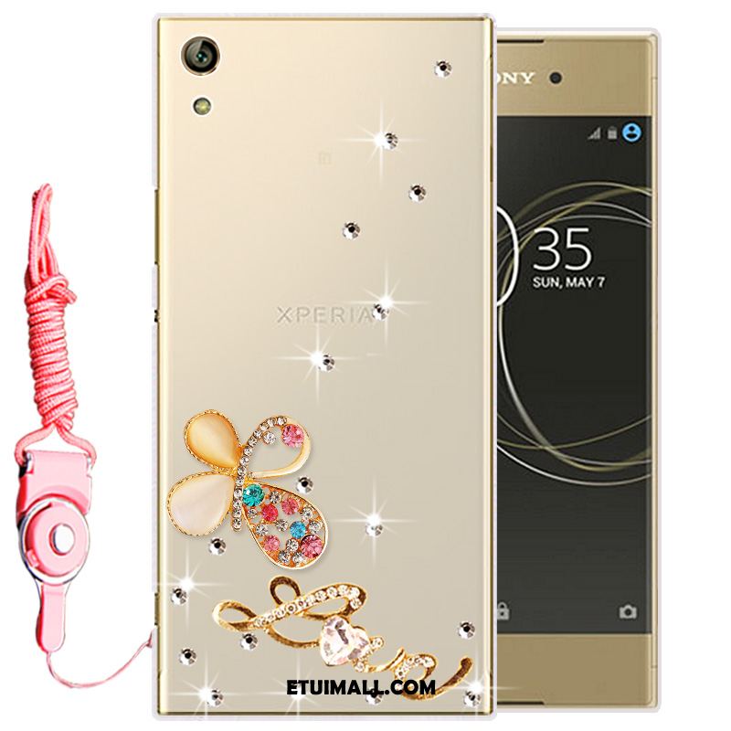 Etui Sony Xperia L1 Miękki Silikonowe Biały Telefon Komórkowy Rhinestone Pokrowce Tanie