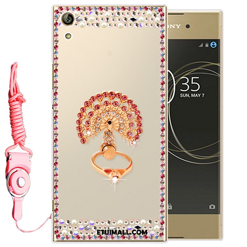 Etui Sony Xperia L1 Miękki Silikonowe Biały Telefon Komórkowy Rhinestone Pokrowce Tanie