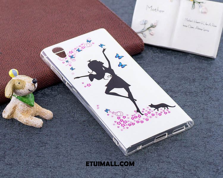 Etui Sony Xperia L1 Wiszące Ozdoby Świecące Anti-fall Ochraniacz Miękki Pokrowce Tanie