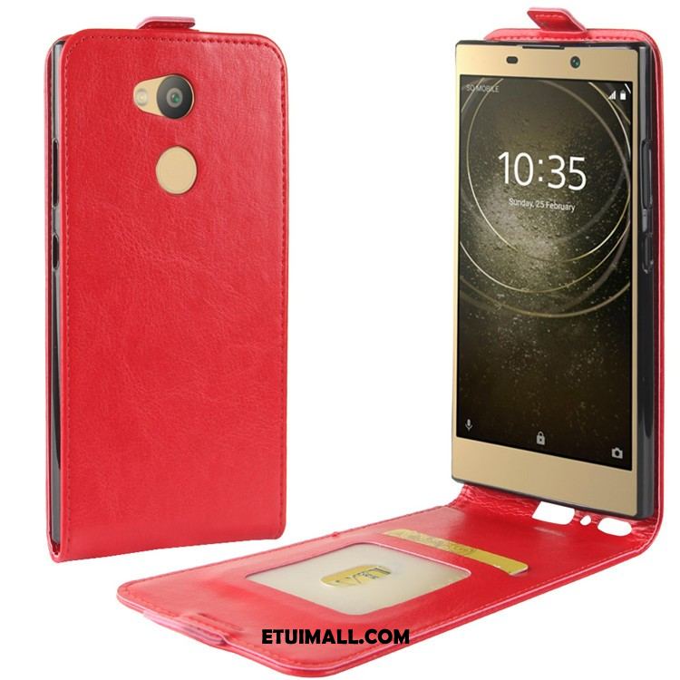 Etui Sony Xperia L2 Skórzany Futerał Czerwony Ochraniacz Telefon Komórkowy Pokrowce Sklep