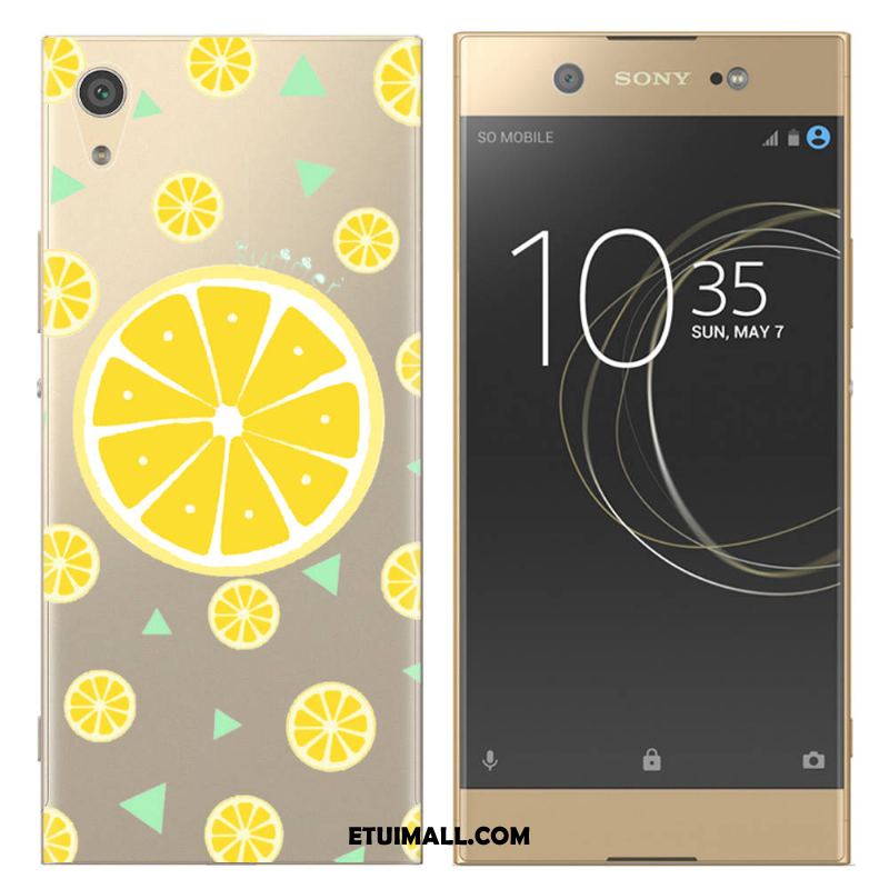 Etui Sony Xperia Xa1 Ultra Czerwony Miękki Cytrynowa Owoce Kreskówka Obudowa Tanie