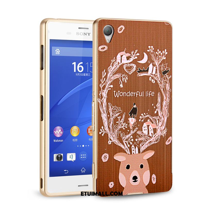 Etui Sony Xperia Z3+ Ochraniacz Tylna Pokrywa Telefon Komórkowy Granica Metal Pokrowce Oferta