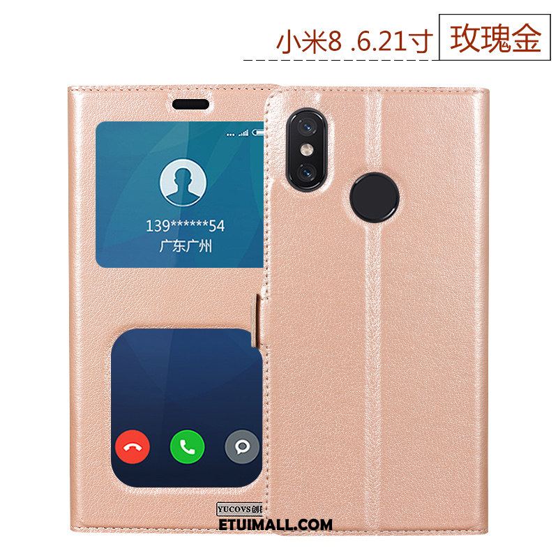 Etui Xiaomi Mi 8 Biznes Mały Anti-fall All Inclusive Prawdziwa Skóra Obudowa Kup