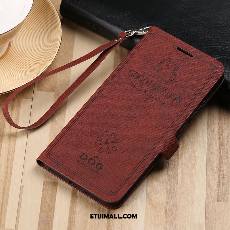 Etui Xiaomi Mi 8 Ciemno Niebieski Ochraniacz Anti-fall Modna Marka Vintage Futerał Tanie