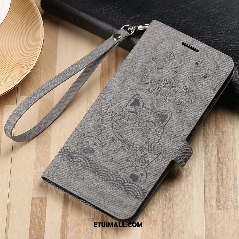 Etui Xiaomi Mi 8 Ciemno Niebieski Ochraniacz Anti-fall Modna Marka Vintage Futerał Tanie