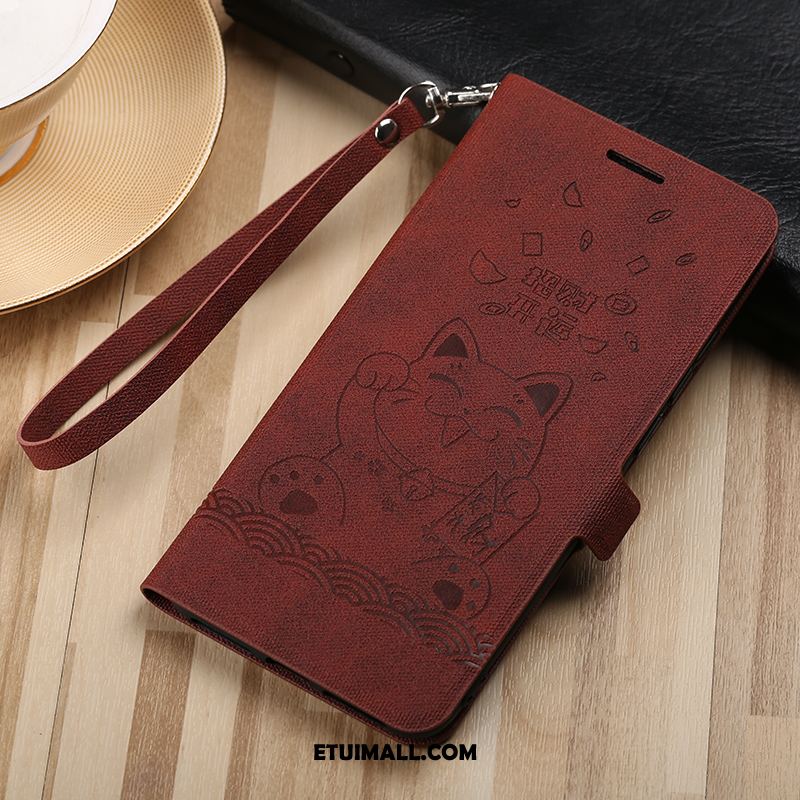 Etui Xiaomi Mi 8 Ciemno Niebieski Ochraniacz Anti-fall Modna Marka Vintage Futerał Tanie