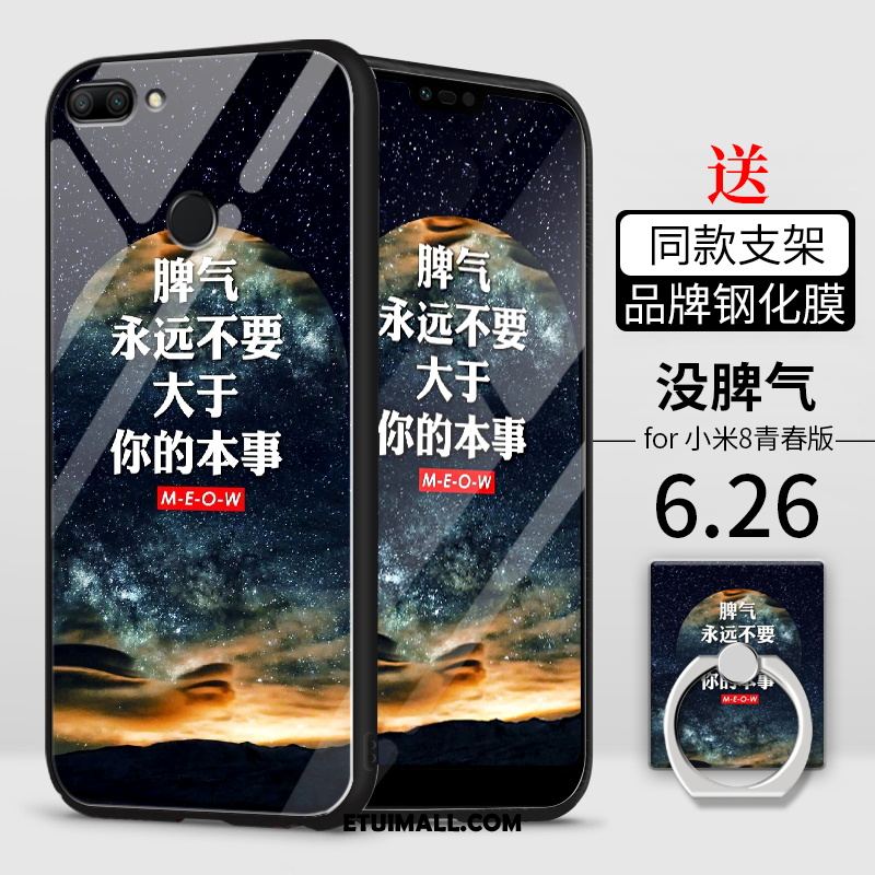 Etui Xiaomi Mi 8 Lite Lustro Trudno Moda Czerwony Netto Biały Obudowa Online