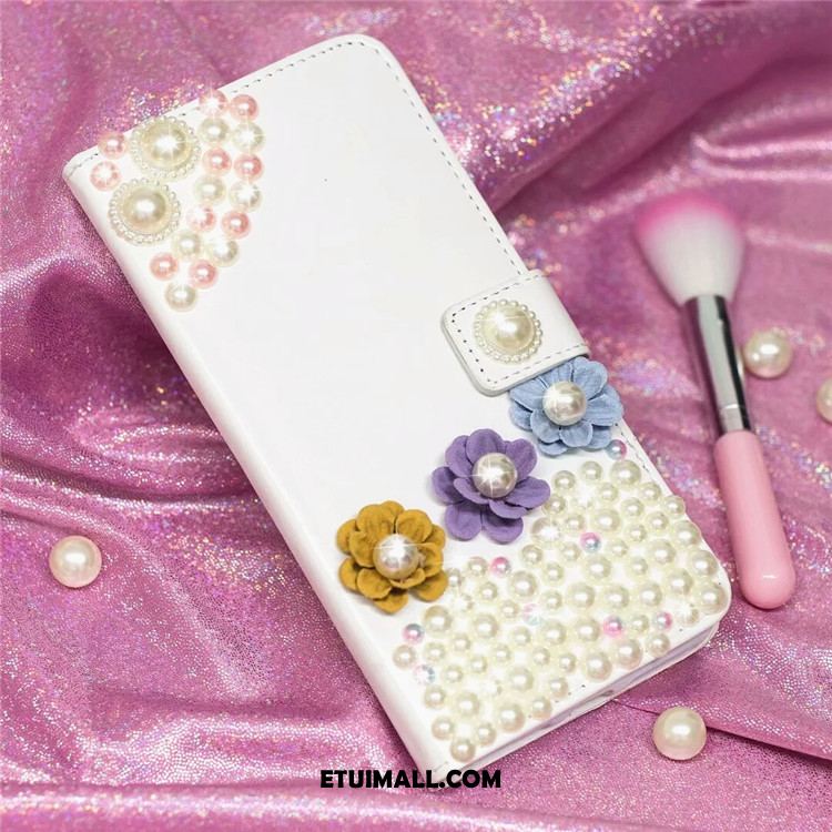 Etui Xiaomi Mi 8 Lite Ochraniacz Biały Rhinestone Klapa Miękki Obudowa Sprzedam