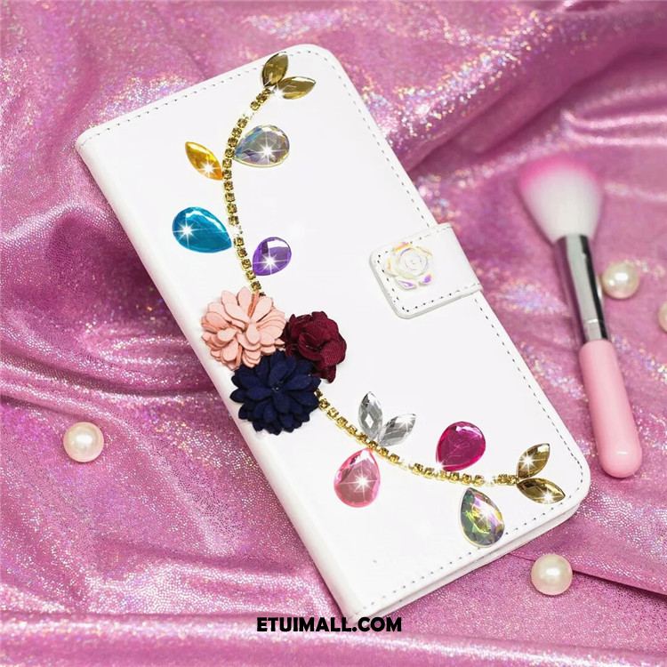 Etui Xiaomi Mi 8 Lite Ochraniacz Biały Rhinestone Klapa Miękki Obudowa Sprzedam