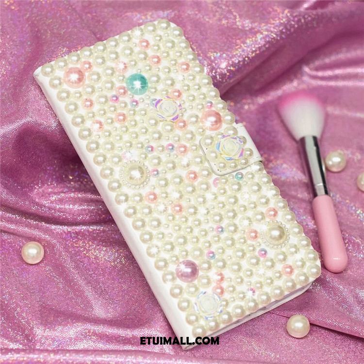 Etui Xiaomi Mi 8 Lite Ochraniacz Biały Rhinestone Klapa Miękki Obudowa Sprzedam