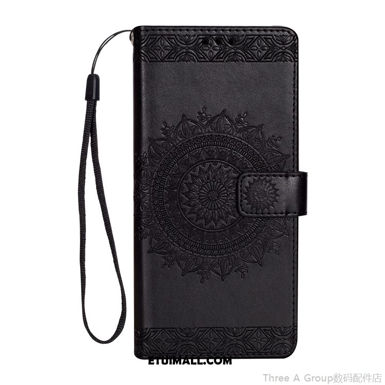 Etui Xiaomi Mi 8 Lite Ochraniacz Relief Różowe Skórzany Futerał Wiszące Ozdoby Futerał Kup