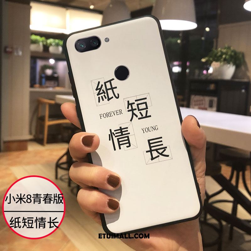 Etui Xiaomi Mi 8 Lite Piękny Telefon Komórkowy Czerwony Netto Kreskówka Anti-fall Futerał Tanie