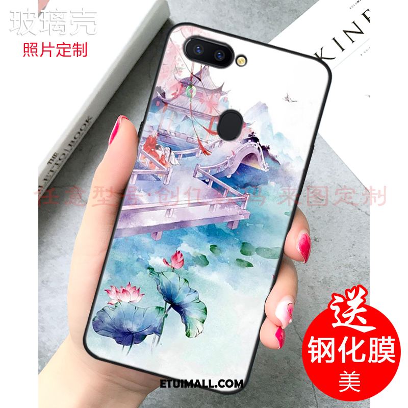 Etui Xiaomi Mi 8 Lite Szkło Niebieski Miękki Osobowość Młodzież Pokrowce Dyskont