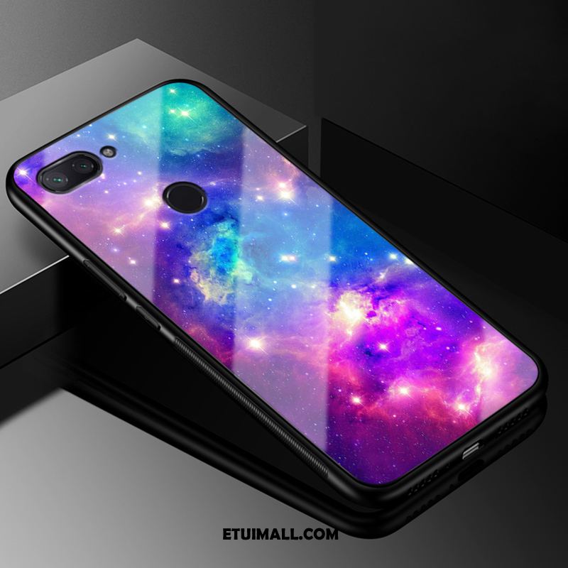 Etui Xiaomi Mi 8 Lite Trudno Szkło Młodzież Czarny Jasny Futerał Tanie