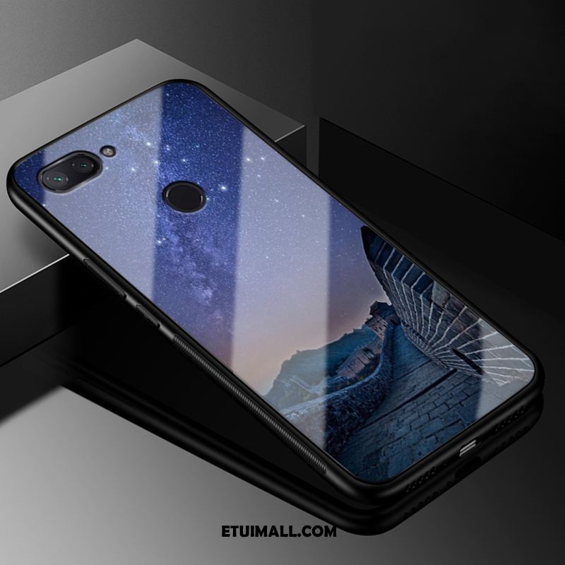 Etui Xiaomi Mi 8 Lite Trudno Szkło Młodzież Czarny Jasny Futerał Tanie