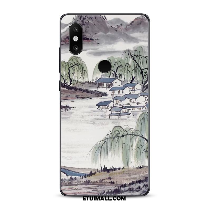 Etui Xiaomi Mi 8 Miękki Sztuka Atrament Tendencja Chiński Styl Obudowa Sprzedam