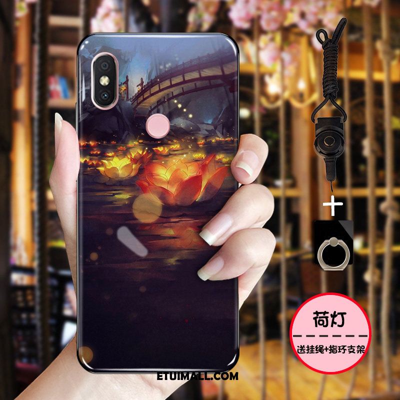 Etui Xiaomi Mi 8 Ochraniacz Telefon Komórkowy Miękki Nubuku Czarny Pokrowce Tanie