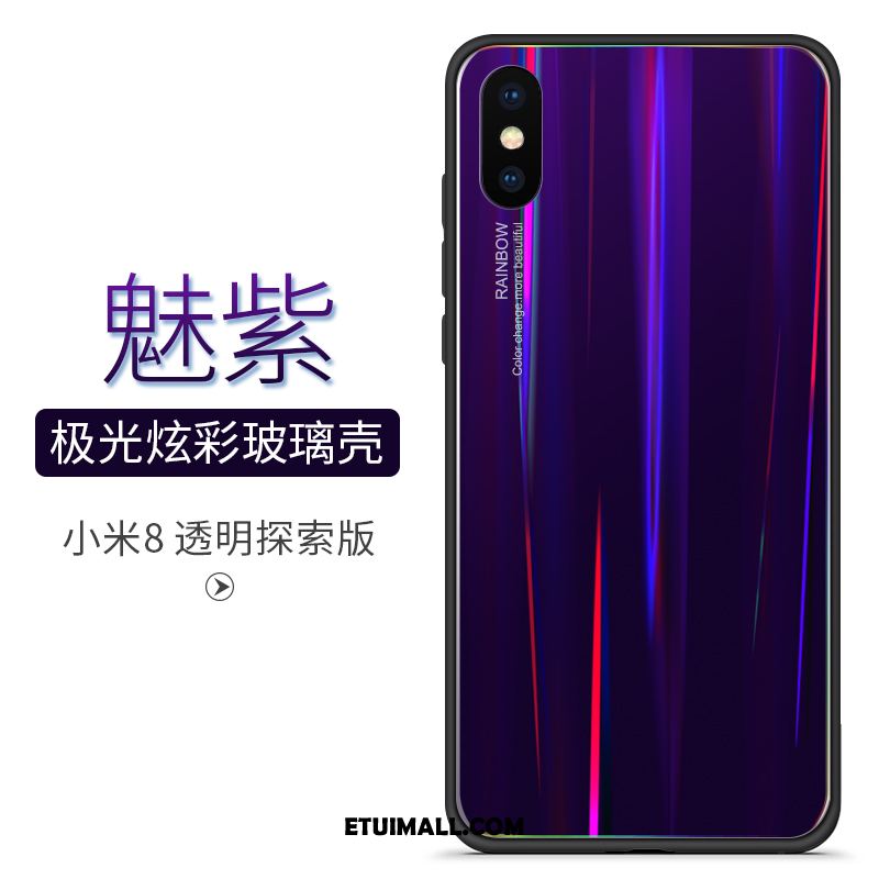 Etui Xiaomi Mi 8 Pro All Inclusive Wzór Szkło Niebieski Mały Futerał Sprzedam