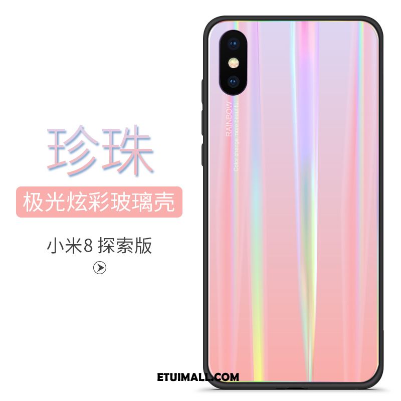 Etui Xiaomi Mi 8 Pro All Inclusive Wzór Szkło Niebieski Mały Futerał Sprzedam