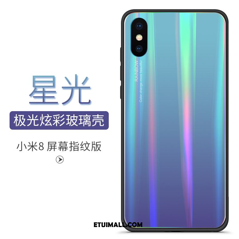 Etui Xiaomi Mi 8 Pro All Inclusive Wzór Szkło Niebieski Mały Futerał Sprzedam