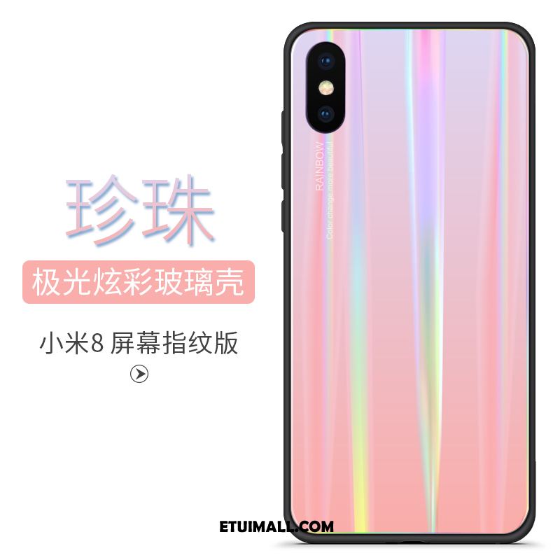 Etui Xiaomi Mi 8 Pro All Inclusive Wzór Szkło Niebieski Mały Futerał Sprzedam