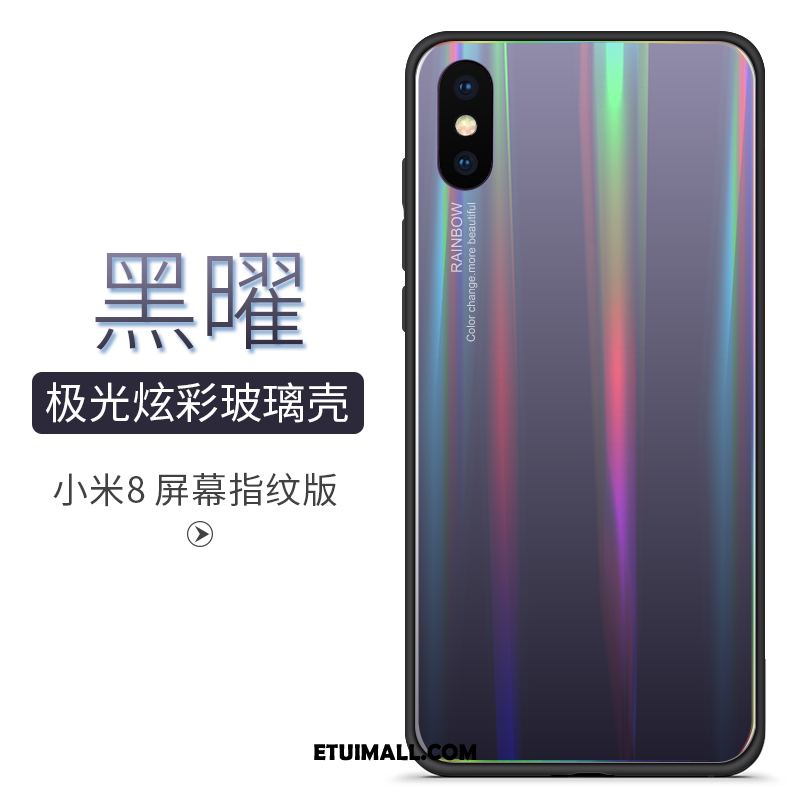 Etui Xiaomi Mi 8 Pro All Inclusive Wzór Szkło Niebieski Mały Futerał Sprzedam