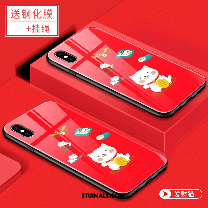 Etui Xiaomi Mi 8 Pro Anti-fall Czerwony Netto Kreatywne Telefon Komórkowy Osobowość Futerał Tanie